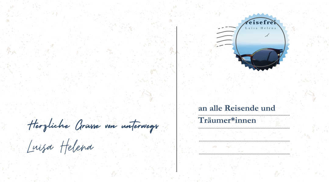 Postkarte: Grüsse von unterwegs